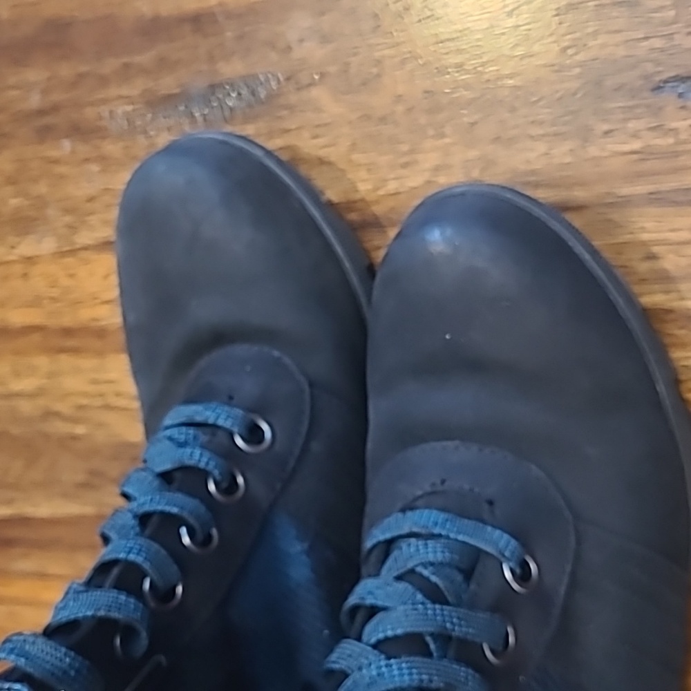 US 8 Sorel Lexie Wedge Hidden Heel Boots NL3779-010 Black Plaid Green - Picture 2 of 6